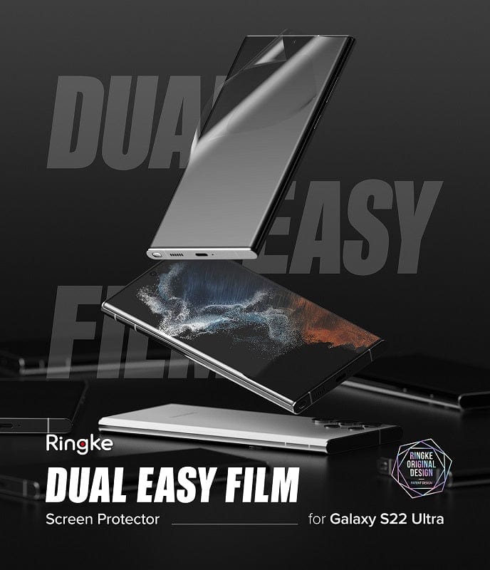 Samsung Galaxy S22 Ultra Screen Protector | Dual Easy Film By Ringke - 2 Pieces
