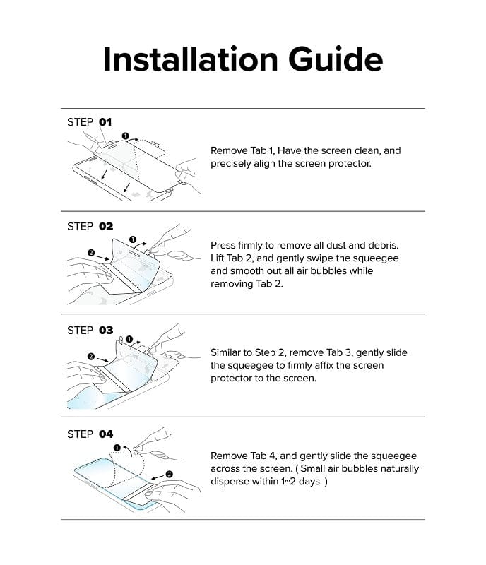 Samsung Galaxy S22 Ultra Screen Protector | Dual Easy Film By Ringke - 2 Pieces