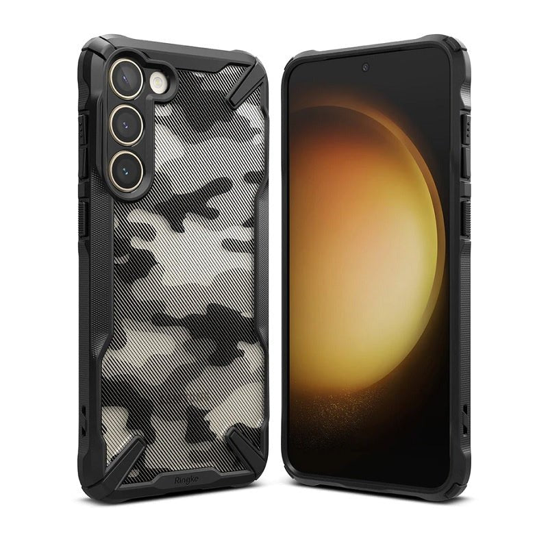 Samsung Galaxy S23 Plus Fusion-X Design Camo-Black Case By Ringke