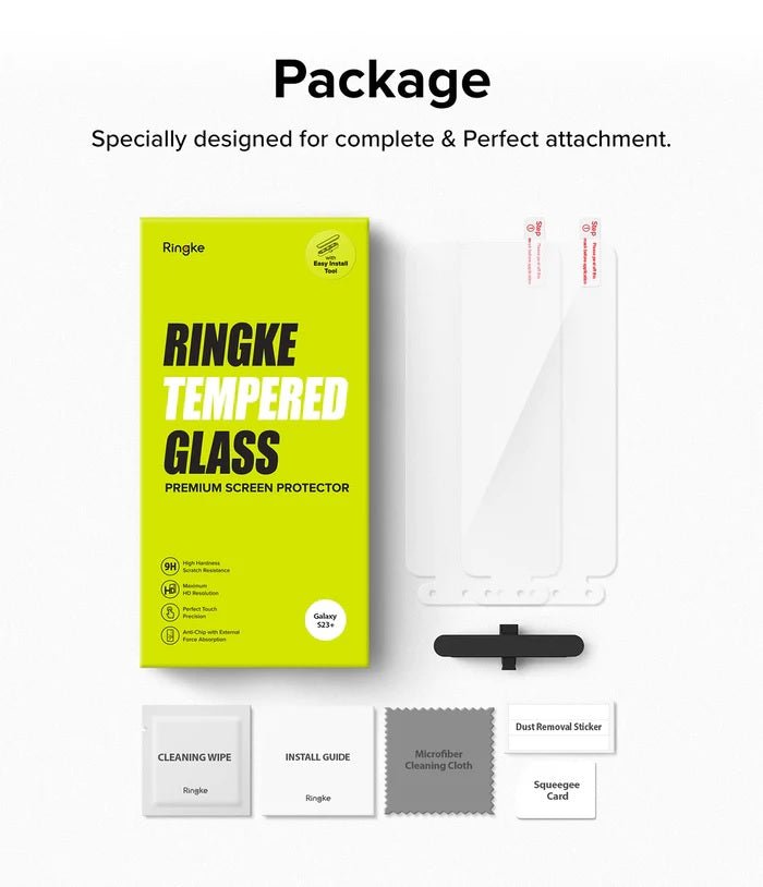 Samsung Galaxy S23 Plus Screen Protector Full Cover Glass 2 Piece