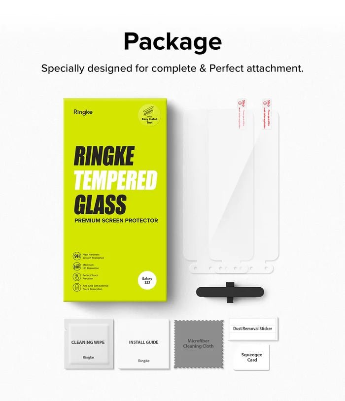 Samsung Galaxy S23 Screen Protector Full Cover Glass 2 Piece