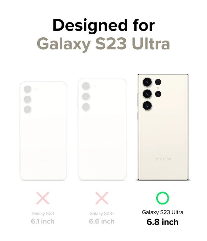 Samsung Galaxy S23 Ultra Air-S Black Case By Ringke
