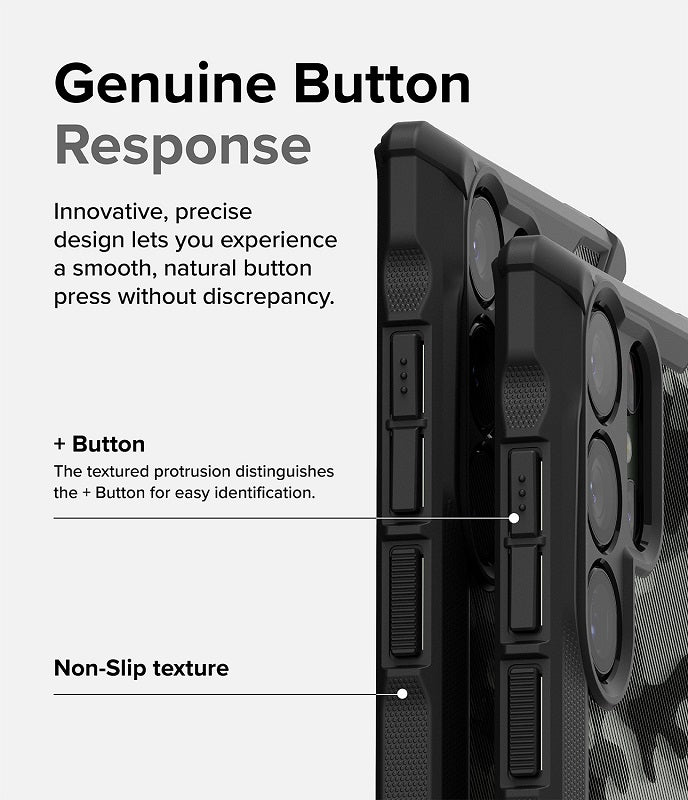 Samsung Galaxy S23 Ultra Fusion-X Design Camo-Black Case By Ringke