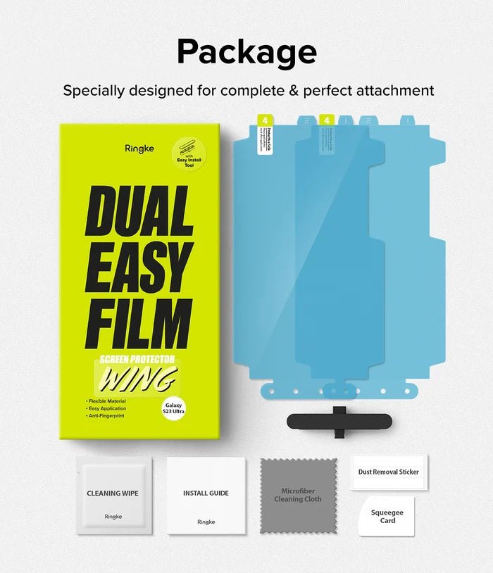 Samsung Galaxy S23 Ultra Screen Protector Dual Easy Film Wing [2 Pack]