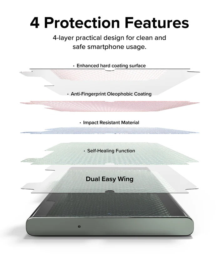 Samsung Galaxy S23 Ultra Screen Protector Dual Easy Film Wing [2 Pack]