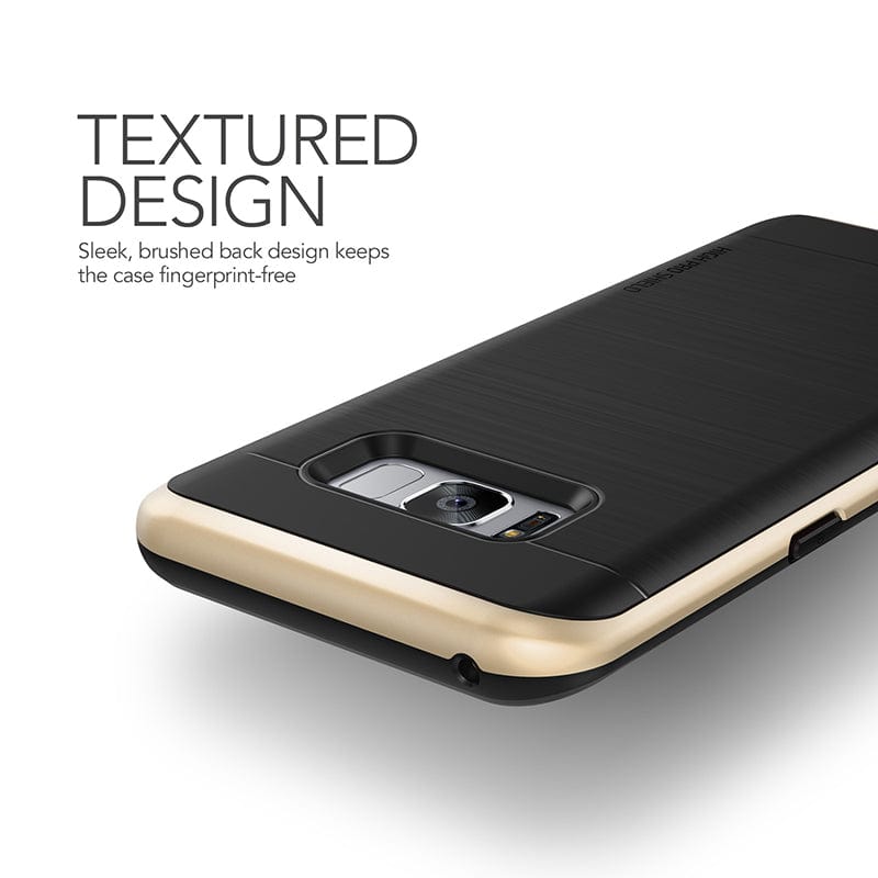 Sleek, brushed back designed keep the case fingerprint-free