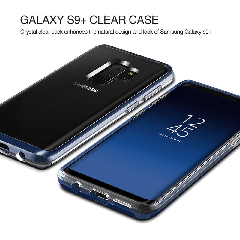 A transparent, minimalistic case made from anti-yellowing materials to ensure everlasting clarity for your Galaxy S9+ Plus