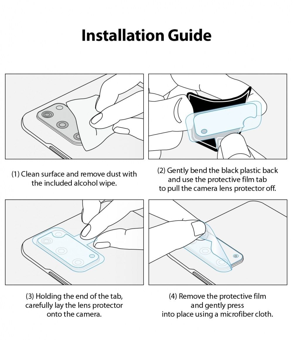 Samsung Note 20 Rear Camera Protector 3-Pack by Ringke