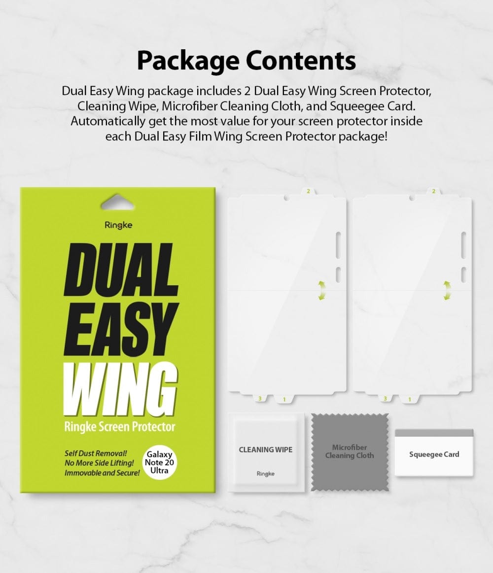 Samsung Note 20 Ultra Screen Protector Dual Easy Wing By Ringke