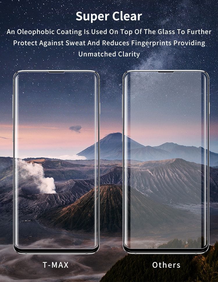 Samsung S20 Ultra 3D Curved UV Full Adhesive 9H Tempered Glass Screen Protector By T MAX