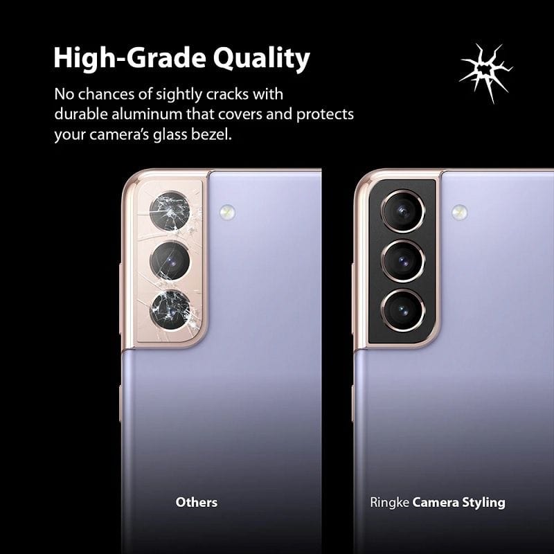 Samsung S21 Back Camera Styling Black Color by Ringke