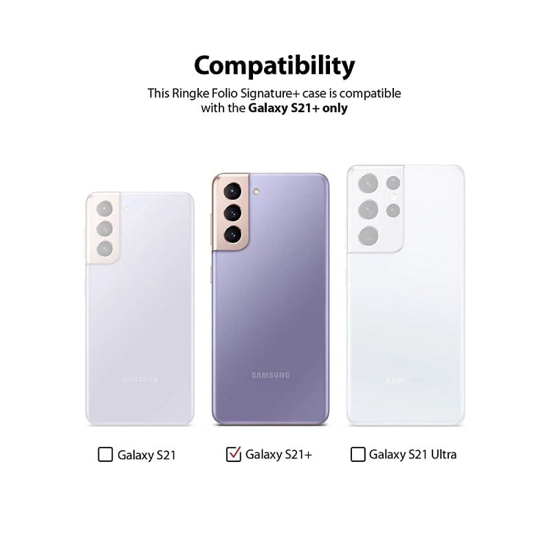 Ringke Folio Signature+ Case is compatible with Galaxy S21+ 