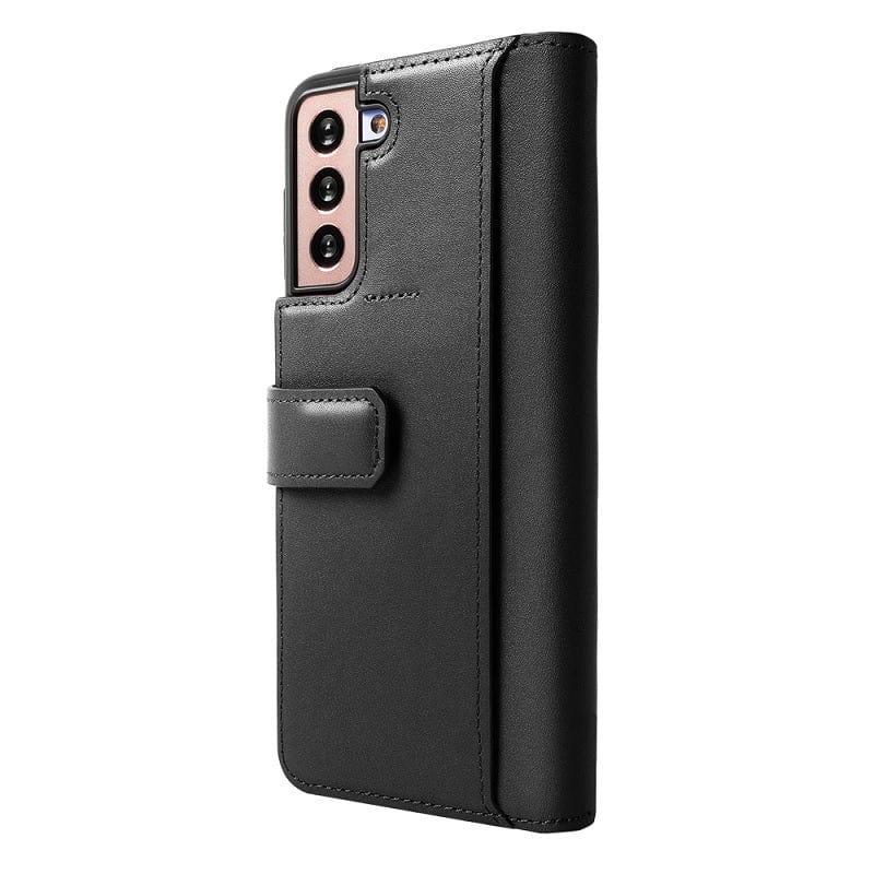 Handcrafted folio wallet case made with durable Samsung S21 Plus 