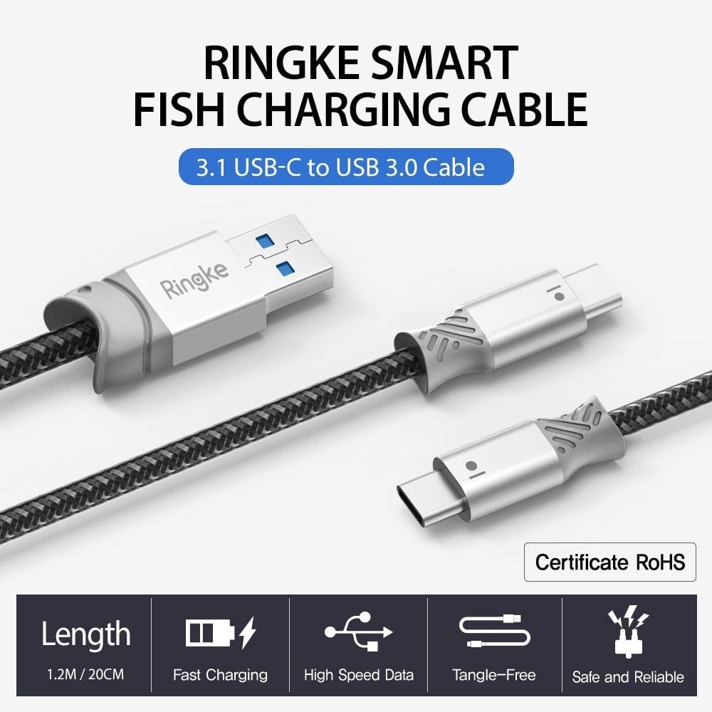 Smart Fish USB-C to USB 3.0 Cable by Ringke 20cm