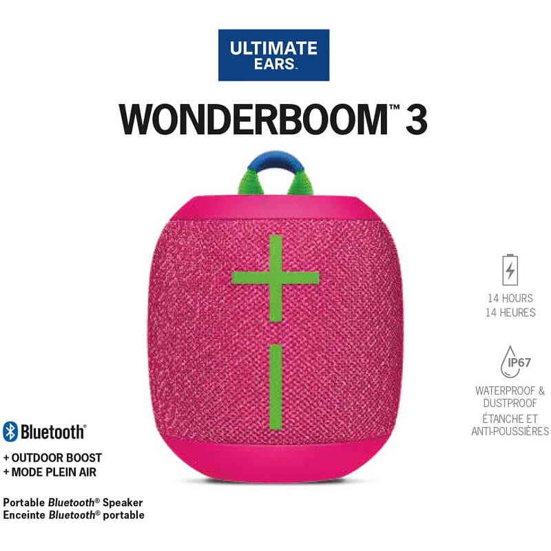 Ultimate Ears Wonderboom 3 - Hyper Pink