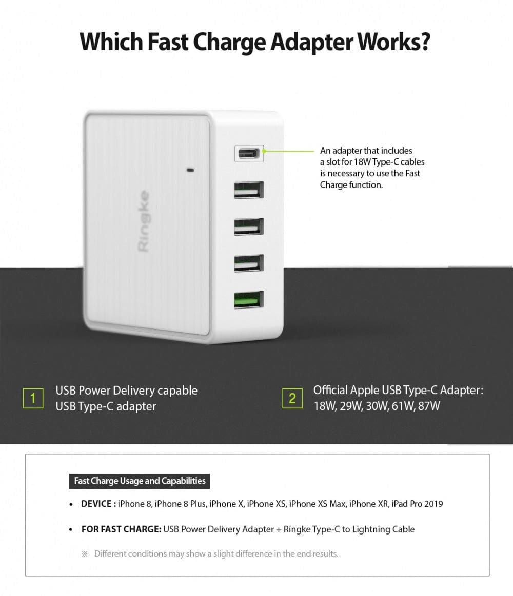 USB-C to Lightning Cable by Ringke 1.2m