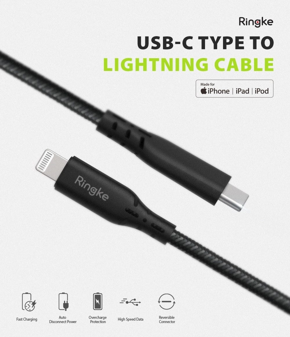 USB-C to Lightning Cable by Ringke 1.2m