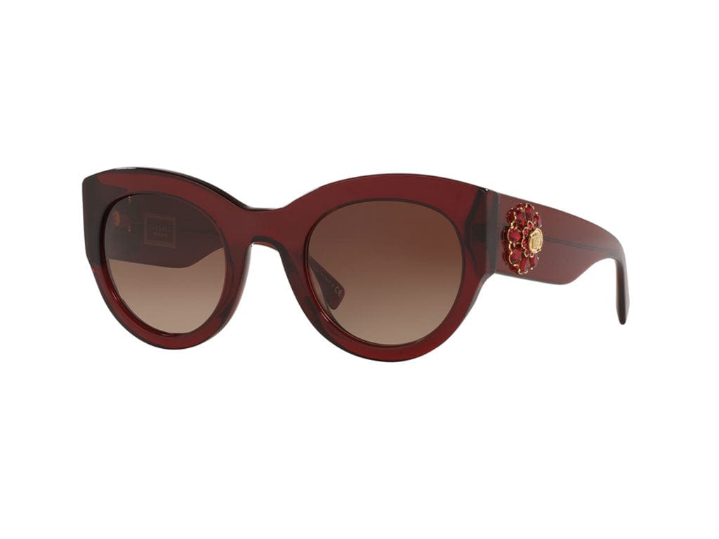 Versace VE4353BM 531713 Sunglasses -Brown Gradient and Burgundy
