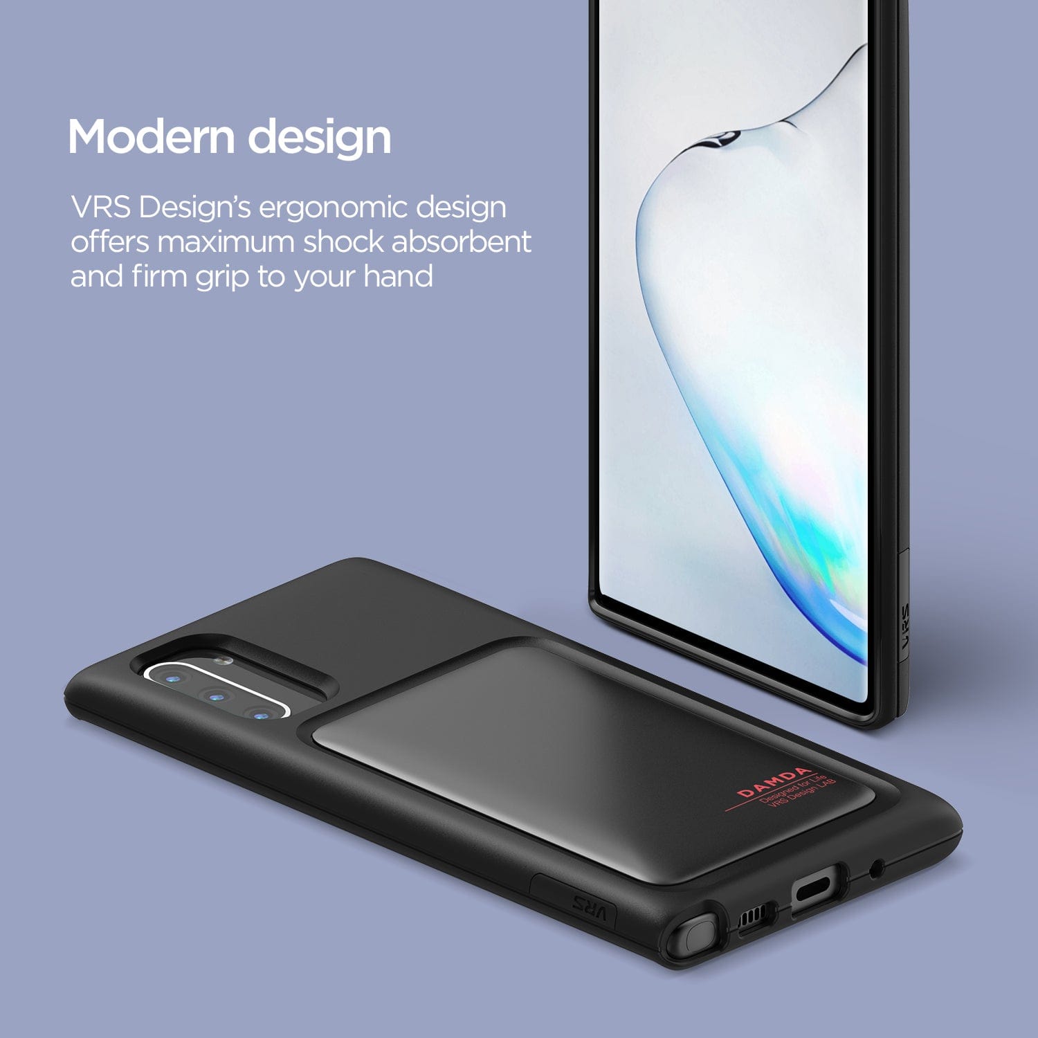 VRS Design Damda High Pro Shield Samsung Galaxy Note 10 Case - Matt Black