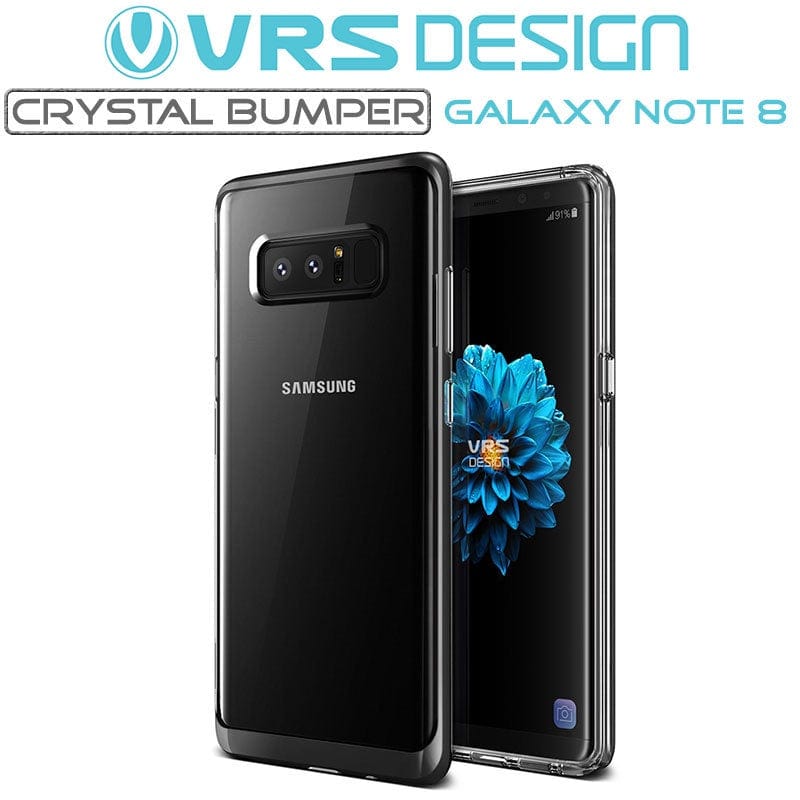 VRS Design Galaxy Note 8 Crystal Bumper Case Black