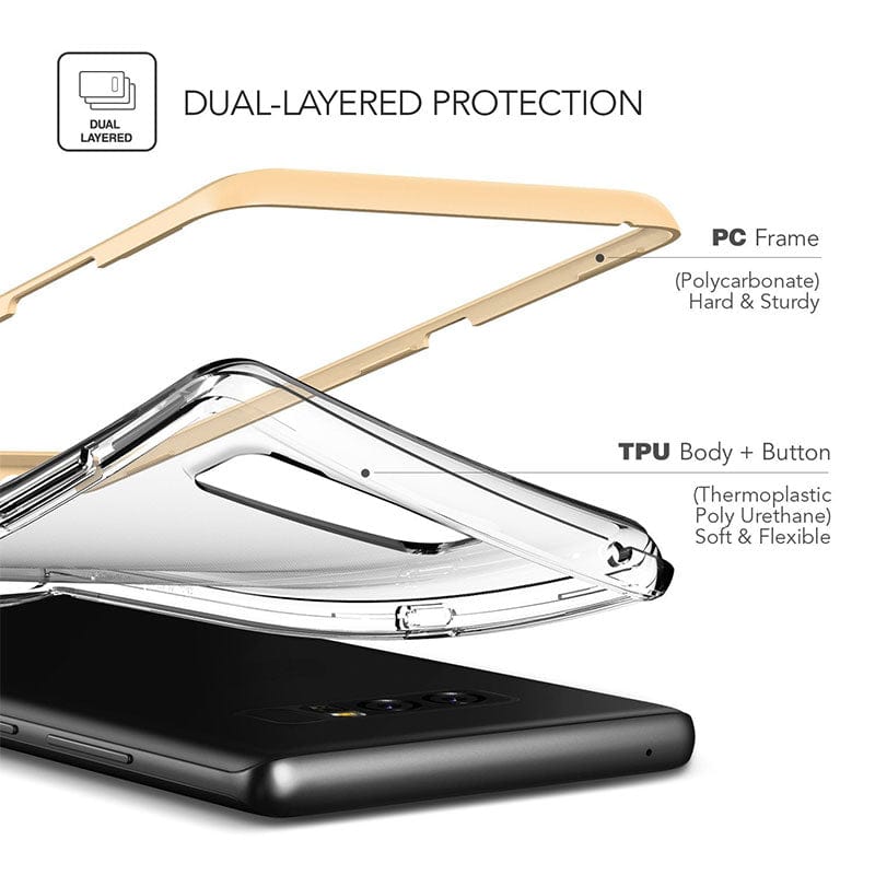 Dual Layered Protection PC frame and TPU material 