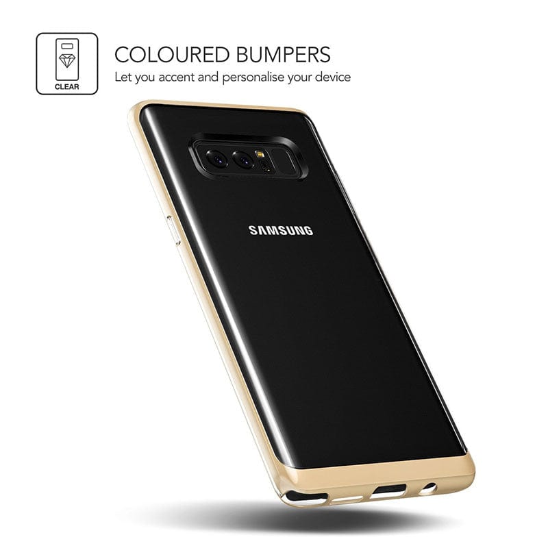 VRS Design Galaxy Note 8 Crystal Bumper Case Gold