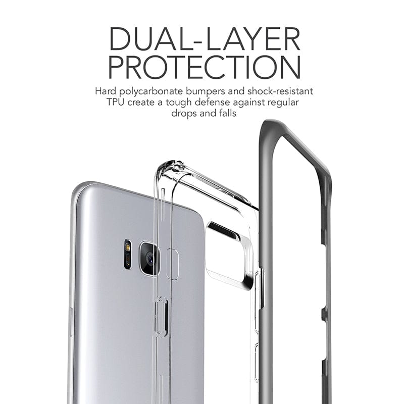 Achieve a slim yet robust fit with the tightly fitting dual-layer construction of the Ringke FusionX, offering a sophisticated look for your Samsung Galaxy S8 Plus.