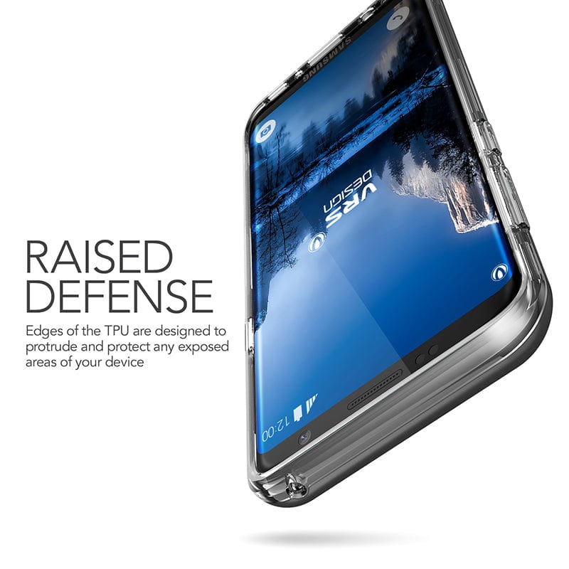 VRS Design Galaxy S8 Plus Crystal Bumper Case - Black