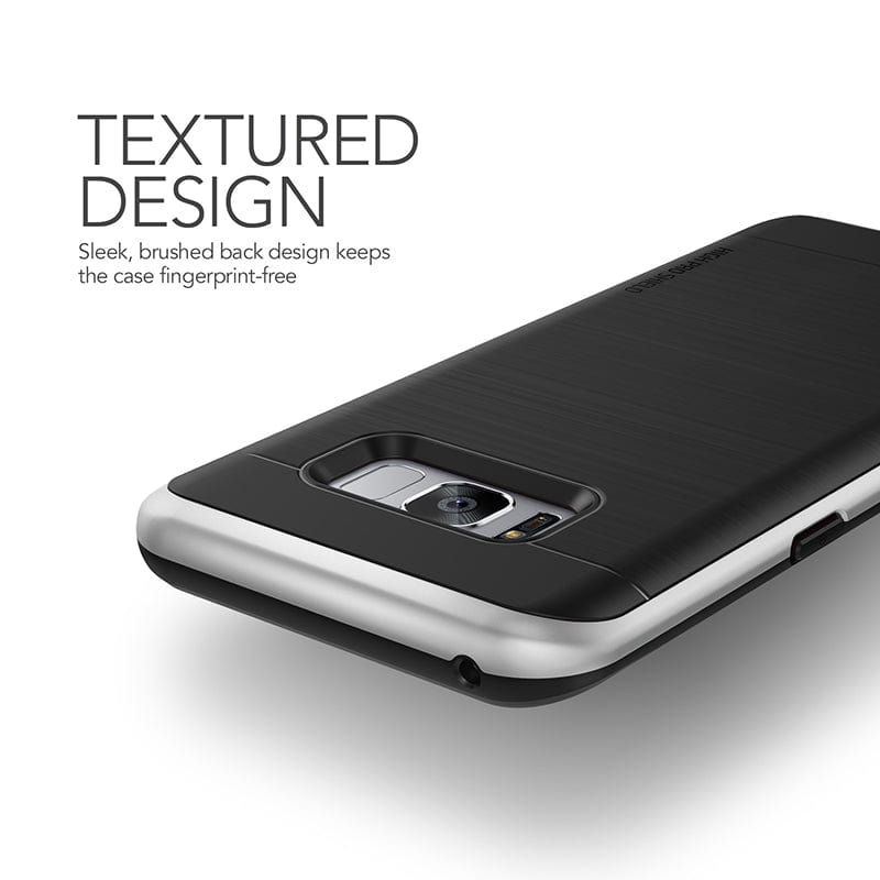 VRS Design Galaxy S8 Plus High Pro Shield Case - Satin Silver