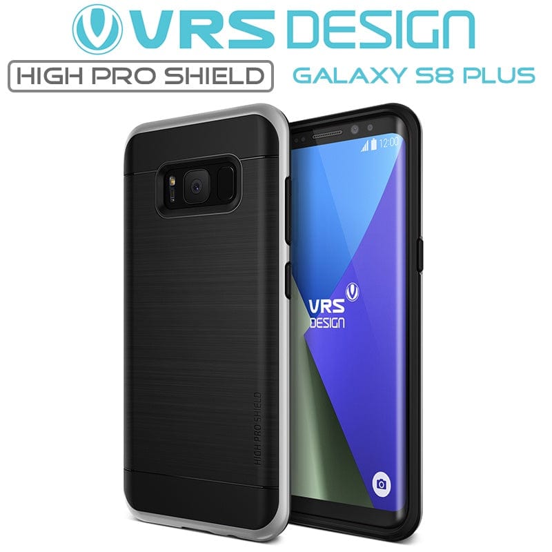 VRS Design Galaxy S8 Plus High Pro Shield Case - Satin Silver