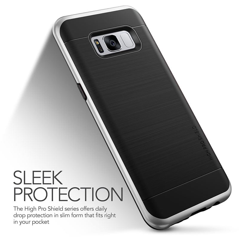 VRS Design Galaxy S8 Plus High Pro Shield Case - Satin Silver