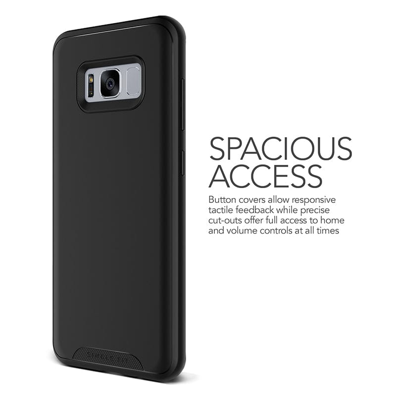 A slim yet lightweight case with an Air-Space structure that protects your Samsung Galaxy S8 Plus