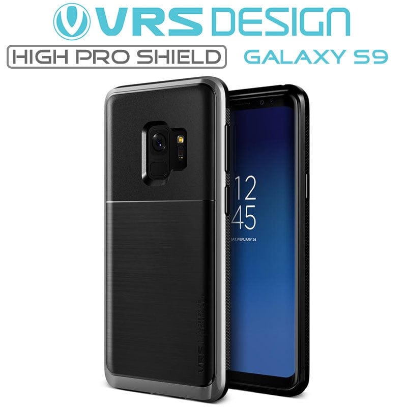VRS Design Galaxy S9 High Pro Shield Case Steel Silver