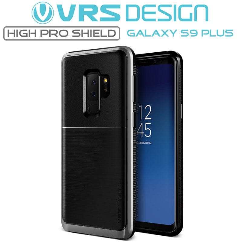 VRS Design Galaxy S9+ Plus High Pro Shield Case Steel Silver