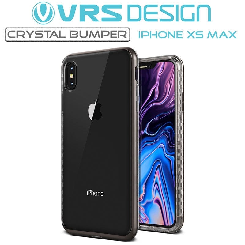 VRS Design iPhone XS MAX Case Crystal Bumper Black
