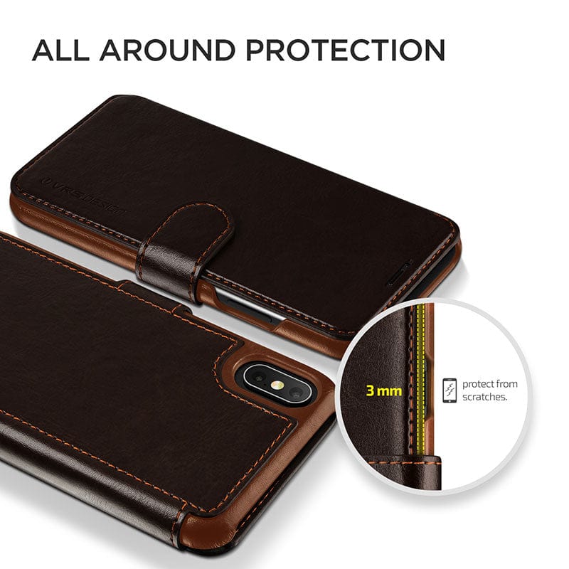 VRS Design iPhone XS MAX Case Layered Dandy Brown