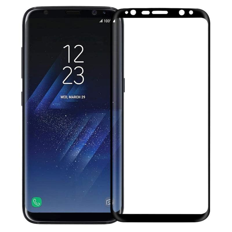 VRURC Galaxy S8 Tempered Glass Screen Protector Black